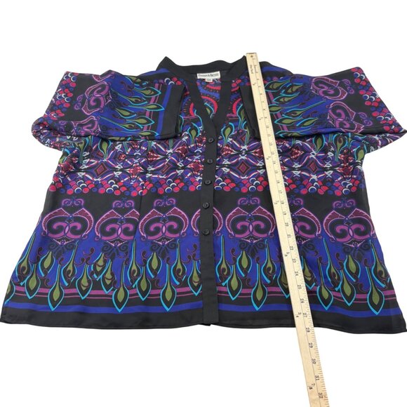 Danny & Nicole Women's Blouse‎ 22W Long Sleeve Button Up Jacket - Picture 4 of 6